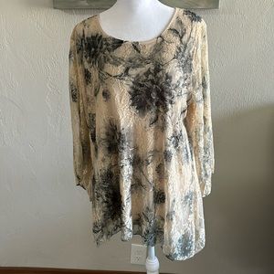 Brittany Black Asymmetrical Blouse